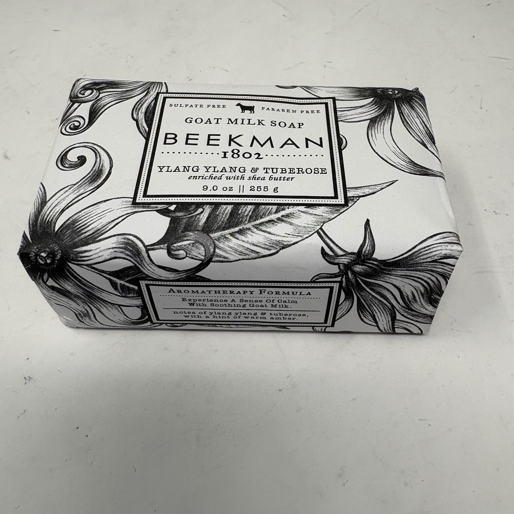 Beekman 1802 Ylang Ylang & Tuberose Goat Milk Soap Bar 9oz Shea Butter New